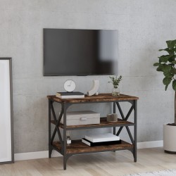    Mobile Porta TV Rovere Fumo 60x40x50 cm in Legno ingegnerizzato