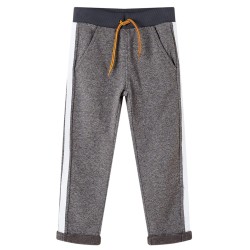 Pantaloni Tuta per Bambini Grigio Scuro Mélange 140