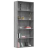    Libreria 5 Ripiani Grigio Sonoma 80x30x189 cm Legno ingegnerizzato