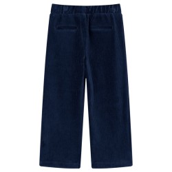 Pantaloni da Bambino in Velluto a Coste Blu Marino 104