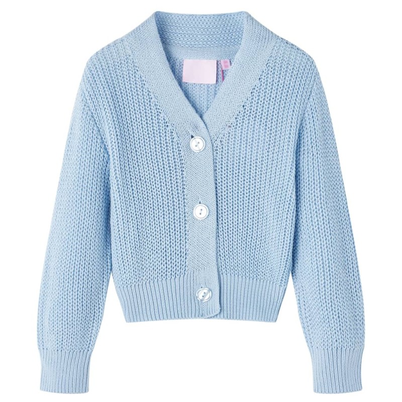 Cardigan da Bambina Lavorato a Mano Blu 92