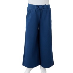 Pantaloni per Bambini a Gamba Larga Blu Marino 128