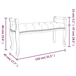    Panca 110x45x60 cm in Tessuto