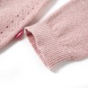 Cardigan da Bambina Lavorato a Maglia Rosa Tenue 116