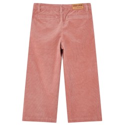 Pantaloni per Bambini in Velluto a Coste Rosa Antico 92