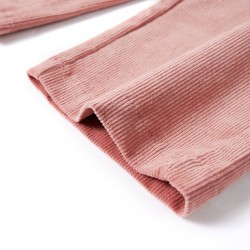 Pantaloni per Bambini in Velluto a Coste Rosa Antico 92