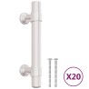 vidaXL Maniglie per Mobili 20pz Argento 64mm in Acciaio Inox