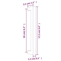 vidaXL Maniglie per Mobili 20 pz Bronzo 160 mm in Acciaio Inox