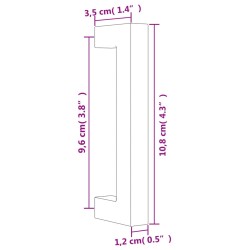 vidaXL Maniglie per Mobili 20 pz Bronzo 96 mm in Acciaio Inox