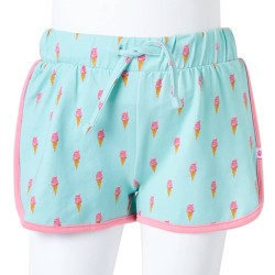 Pantaloncini per Bambini con Coulisse Menta Chiaro 92