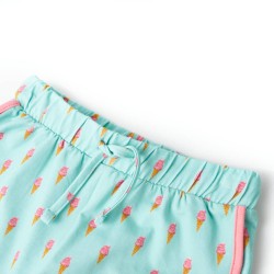 Pantaloncini per Bambini con Coulisse Menta Chiaro 116