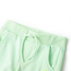 Pantaloni Tuta per Bambini Verde Brillante 104