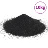 vidaXL Sabbia per Acquari 10 kg Nera 0,2-2 mm