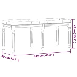    Panca 110x40x49 cm in Tessuto