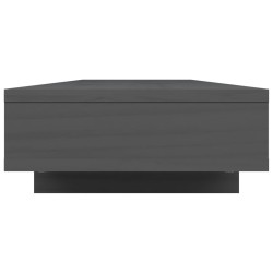    Supporto per Monitor Grigio 100x27x14 cm Legno Massello di Pino