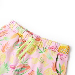 Pantaloncini per Bambini con Coulisse Rosa Tenue 140