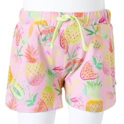 Pantaloncini per Bambini con Coulisse Rosa Tenue 140