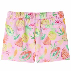 Pantaloncini per Bambini con Coulisse Rosa Tenue 116