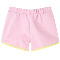 Pantaloncini da Bambina con Bordi Rosa Brillante 140