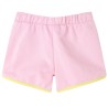 Pantaloncini da Bambina con Bordi Rosa Brillante 140