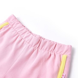 Pantaloncini da Bambina con Bordi Rosa Brillante 140