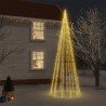    Albero di Natale con Puntale Bianco Caldo 732 LED 500 cm