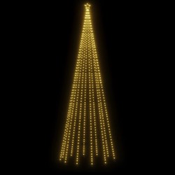    Albero di Natale con Puntale Bianco Caldo 732 LED 500 cm