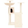 Albero per Gatti con Tiragraffi in Sisal Crema 83 cm