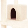 Albero per Gatti con Tiragraffi in Sisal Crema 83 cm