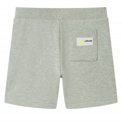 Pantaloncini per Bambini con Coulisse Cachi Chiaro Mélange 128