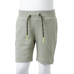 Pantaloncini per Bambini con Coulisse Cachi Chiaro Mélange 128