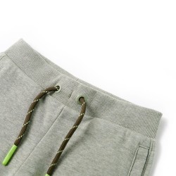 Pantaloncini per Bambini con Coulisse Cachi Chiaro Mélange 104