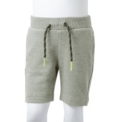 Pantaloncini per Bambini con Coulisse Cachi Chiaro Mélange 104