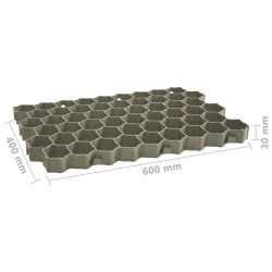 vidaXL Griglie per l'Erba 16 pz Verdi 60x40x3 cm in Plastica