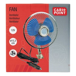 Carpoint  Ventilatore 12 V 15,3 cm Argento