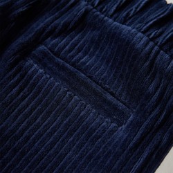 Pantaloni da Bambino in Velluto a Coste Blu Marino 104