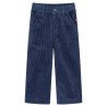 Pantaloni da Bambino in Velluto a Coste Blu Marino 128