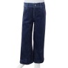 Pantaloni da Bambino in Velluto a Coste Blu Marino 128