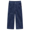 Pantaloni da Bambino in Velluto a Coste Blu Marino 104