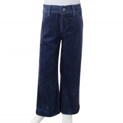 Pantaloni da Bambino in Velluto a Coste Blu Marino 104