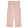 Pantaloni per Bambini in Velluto a Coste Rosa Chiaro 128