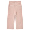 Pantaloni per Bambini in Velluto a Coste Rosa Chiaro 128