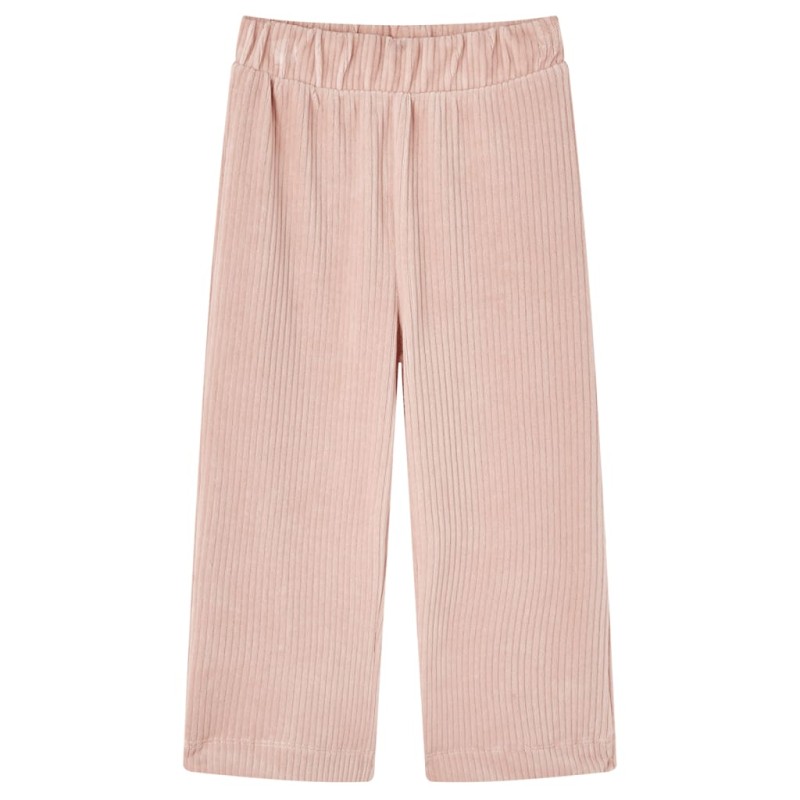 Pantaloni per Bambini in Velluto a Coste Rosa Chiaro 104