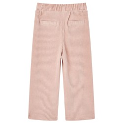 Pantaloni per Bambini in Velluto a Coste Rosa Chiaro 104