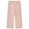 Pantaloni per Bambini in Velluto a Coste Rosa Chiaro 104