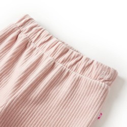 Pantaloni per Bambini in Velluto a Coste Rosa Chiaro 104