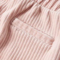 Pantaloni per Bambini in Velluto a Coste Rosa Chiaro 104