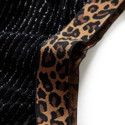 Gonna da Bambina con Vita Leopardata Nera 104