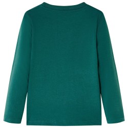 Maglietta da Bambino a Maniche Lunghe Verde 128