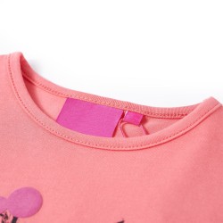 Maglietta da Bambina a Maniche Lunghe Gatto Rosa 140